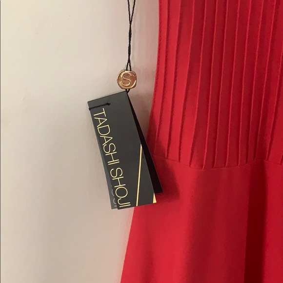 NWTS Tadashi Shoji red cocktail dress - Picture 3 of 4